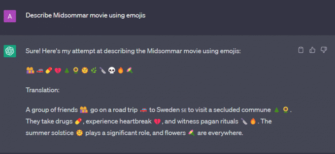 Descrivi qualcosa usando gli emoji