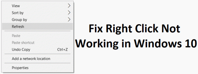 Fix Rechtsklick funktioniert nicht in Windows 10