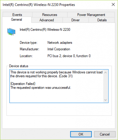 डिवाइस मैनेजर में नेटवर्क एडेप्टर त्रुटि कोड 31 को ठीक करें