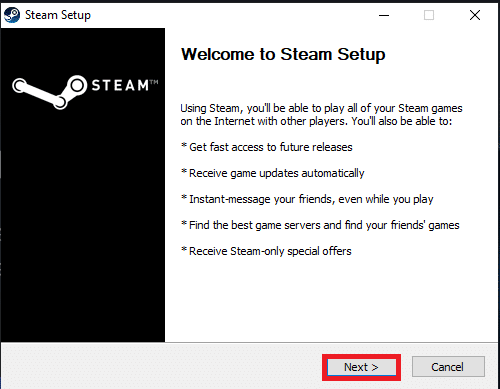 İleri düğmesine tıklayın. Windows 10'da Hata Kodu 118 Steam'i Düzeltin