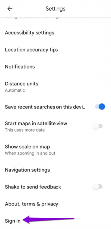 Увійдіть у Google Maps для Android