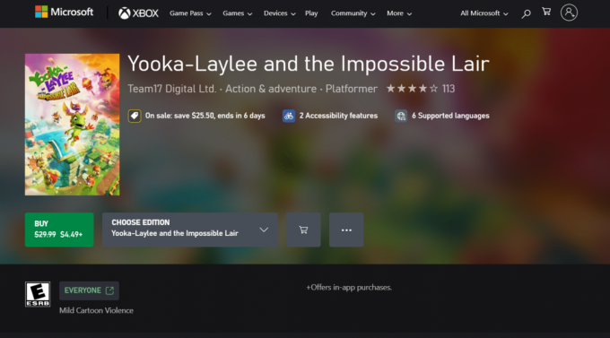 Yooka Laylee e o Covil Impossível para Xbox
