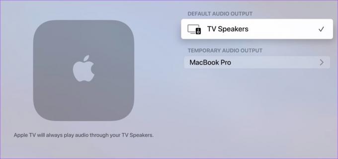 Ändra ljudutgång på Apple TV