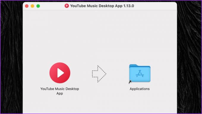 træk YouTube Music-appen til mappen Programmer for at installere den