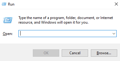 रन बॉक्स खोलें। Microsoft सॉलिटेयर संग्रह ठीक नहीं कर रहा है