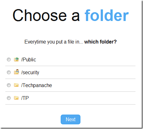 Wybierz folder