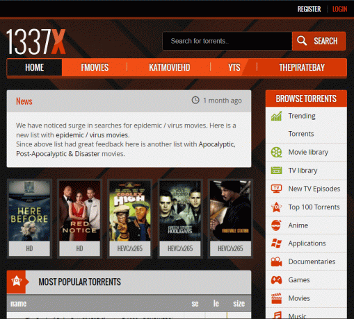 1337x | situs web torrent terbaik
