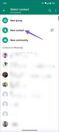 Lisää uusi yhteydenottolomake WhatsApp