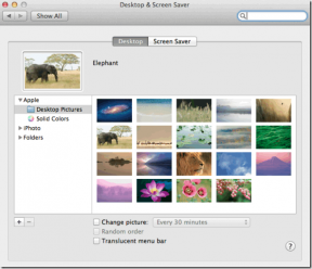 OS X Lion: 바탕 화면 배경 사용자 지정, 바탕 화면 슬라이드쇼 실행