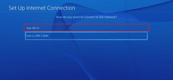 velg Bruk Wi-Fi. Fiks Titanfall 2 Error 429 på PS4
