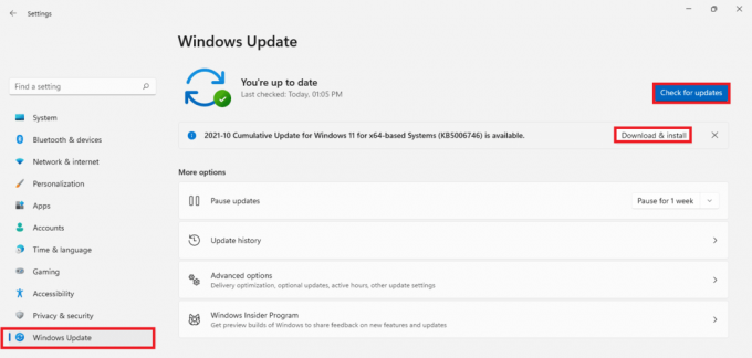 Fila de actualizare Windows din aplicația Setări. Cum să remediați aplicațiile care nu se pot deschide în Windows 11
