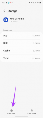 Samsung Apps One Ui limpar dados