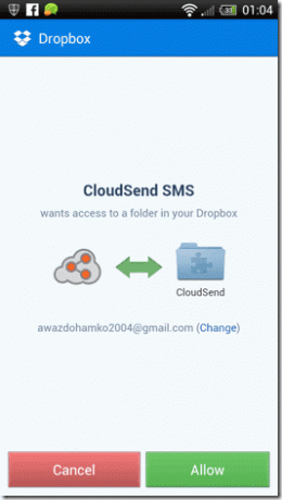 إرسال Cloudsend لمشاركة الملفات على Android 4