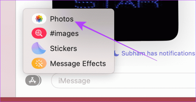 Elenco delle app di iMessage su Mac