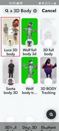 ลูก้า 3D บอดี้ | ตัวกรอง Snapchat ที่ดีที่สุดสำหรับกล้ามเนื้อ