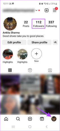 Abrir lista de seguidores en Instagram