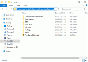Bygg om typsnittscache i Windows 10