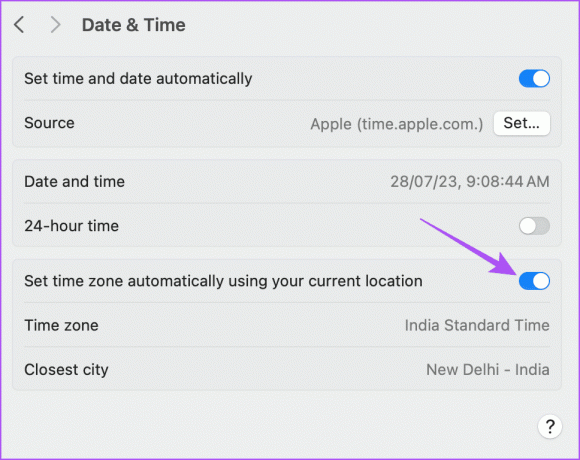 iestatīt automātisku datumu un laiku Mac