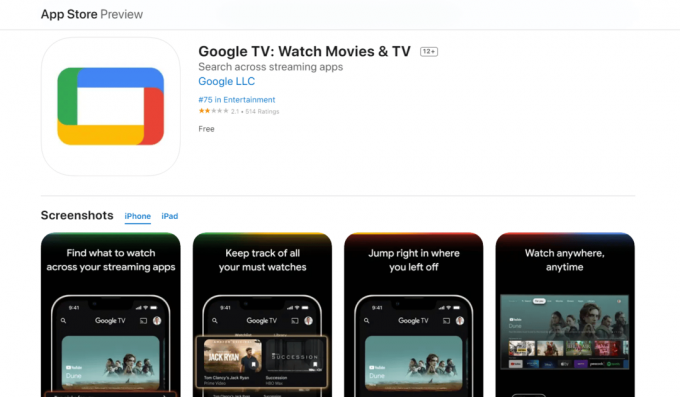 Google TV-App-Store | Google Play-Spiele auf dem iPhone