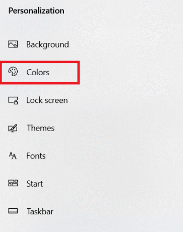 คลิกสีที่บานหน้าต่างด้านซ้าย วิธีสร้างเดสก์ท็อปที่เรียบง่ายบน Windows 10