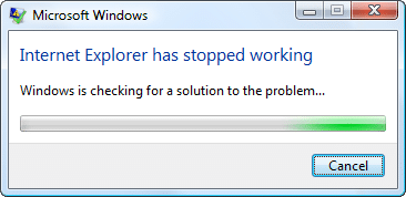 Javítsa ki az Internet Explorer 11 nem válaszol