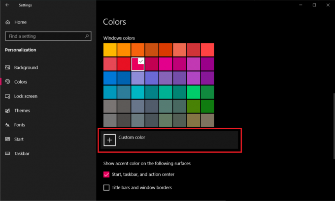 Επιλογή χρωμάτων στην Εξατομίκευση. Πώς να αλλάξετε το χρώμα της γραμμής εργασιών στα Windows 10
