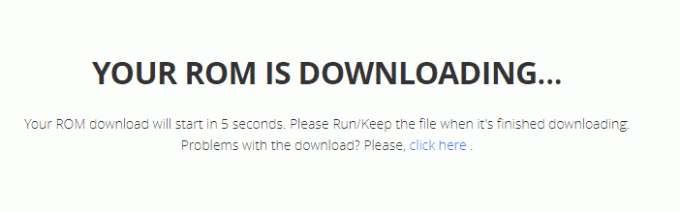 Warten Sie, bis der Downloadvorgang abgeschlossen ist.