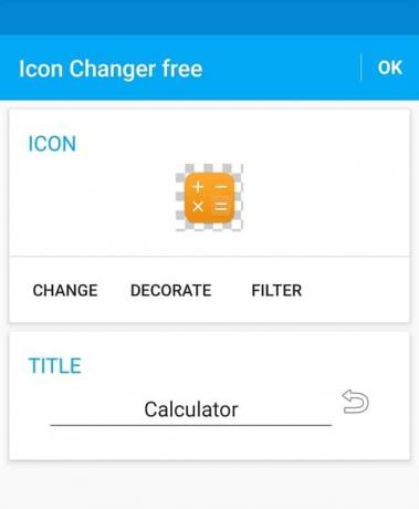 Präsentiert mit drei Optionen, d.h. die App zu ändern, zu dekorieren und einen Filter hinzuzufügen