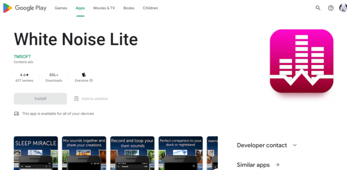 White Noise Lite в Google Play. 22 най-добри безплатни приложения за самообслужване