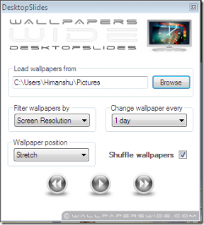 DesktopSlides vă permite să schimbați automat imaginile de fundal de pe desktop