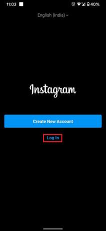 Ovo će otvoriti kloniranu Instagram aplikaciju i možete se prijaviti na svoj račun. | Ispravite " Oprostite, došlo je do problema s vašim zahtjevom" na Instagramu