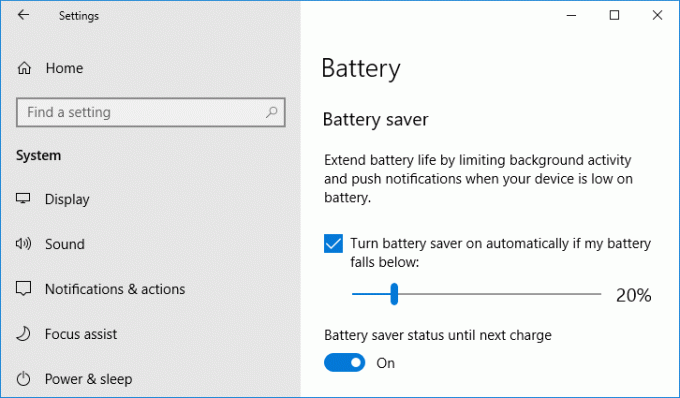 Comment activer ou désactiver l'économiseur de batterie dans Windows 10