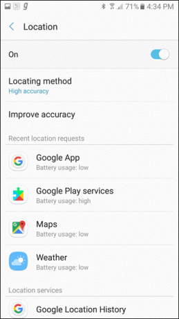 การตั้งค่า Google Android 9