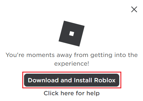 डाउनलोड पर क्लिक करें और Roblox इंस्टॉल करें