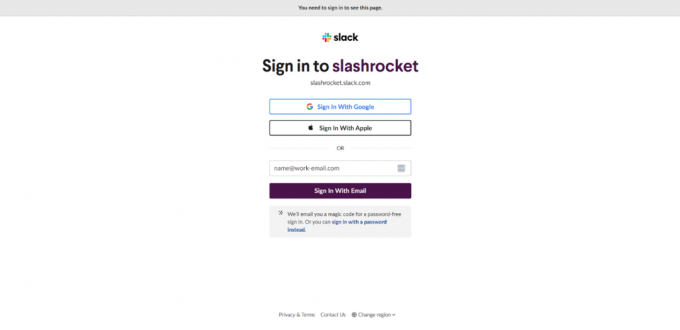 Hjemmeside for Slash Rocket-hjemmesiden
