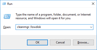cleanmgr lowdisk | كيفية استخدام أداة تنظيف القرص في نظام التشغيل Windows 10