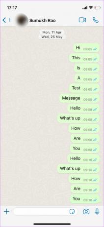 WhatsApp chat