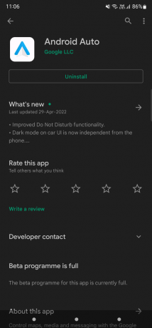 Play Store'da Android Auto