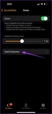 Dodirnite aplikaciju za gledanje pokreta rukama