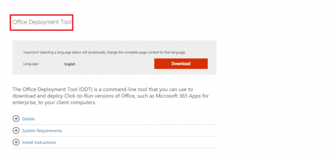 Öffnen Sie Ihren Webbrowser und besuchen Sie die offizielle Downloadseite für das Office-Bereitstellungstool. 8 Möglichkeiten zur Fehlerbehebung bei Microsoft Office Setup-Fehlercode 30180-4