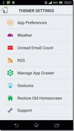 Themer für Android 5 Daumen