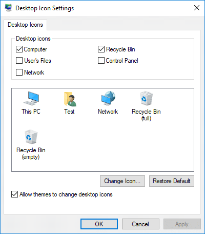 Povoliť alebo zakázať motívom Windowsu 10 meniť ikony na pracovnej ploche