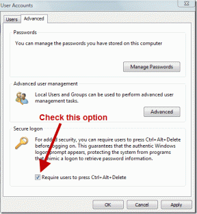 Kuidas lubada või keelata Ctrl+Alt+Del sisselogimine Windows Vistas