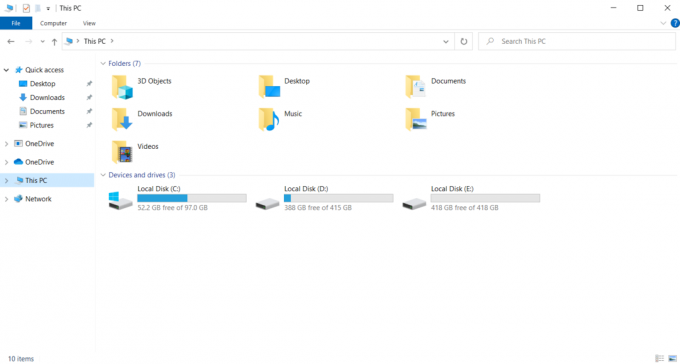 Starten Sie den Datei-Explorer. Absturz von Dragon Age Inquisition auf Desktop Windows 10 behoben