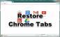 Välilehtien palauttaminen ja välilehtiryhmien tallentaminen Google Chromessa