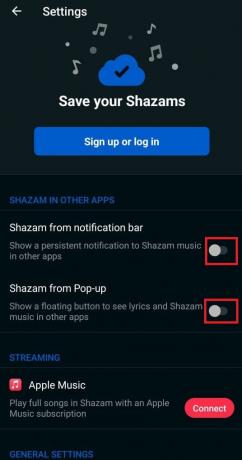 Ota käyttöön sekä ilmoituspalkin että ponnahdusikkunoiden käyttöoikeudet | Shazam-kappaleen käyttäminen Instagramissa