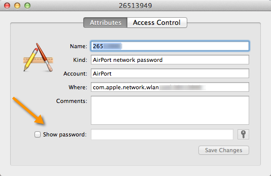 Leidke Wi-Fi parool Mac5