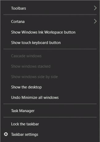 როგორ გამორთოთ Task View ღილაკი Windows 10-ში
