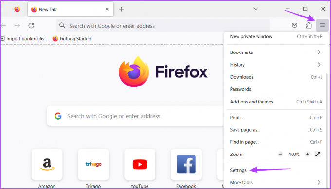 „Firefox“ nustatymai