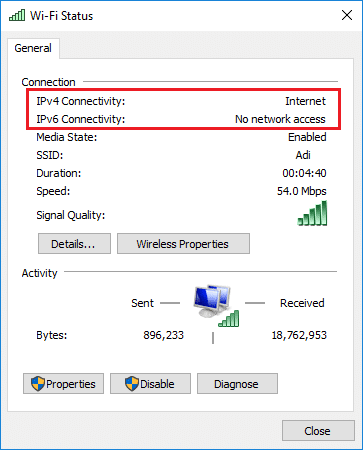 إصلاح IPv6 الذي لا يعرض الوصول إلى الإنترنت على نظام التشغيل Windows 10